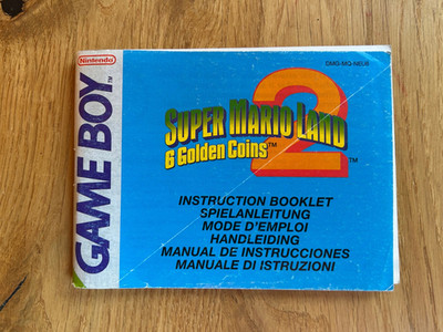 Gameboy Anleitung - Super Mario Land 2: 6 Golden Coins - mehrsprachig