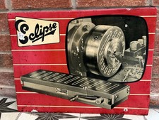 Vintage Eclipes Machine Tools Advertising Showcard. 1950s