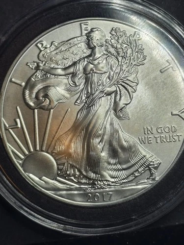 2017 Silver American Eagle $1 - BU - Brilliant Uncirculated - In Capsule