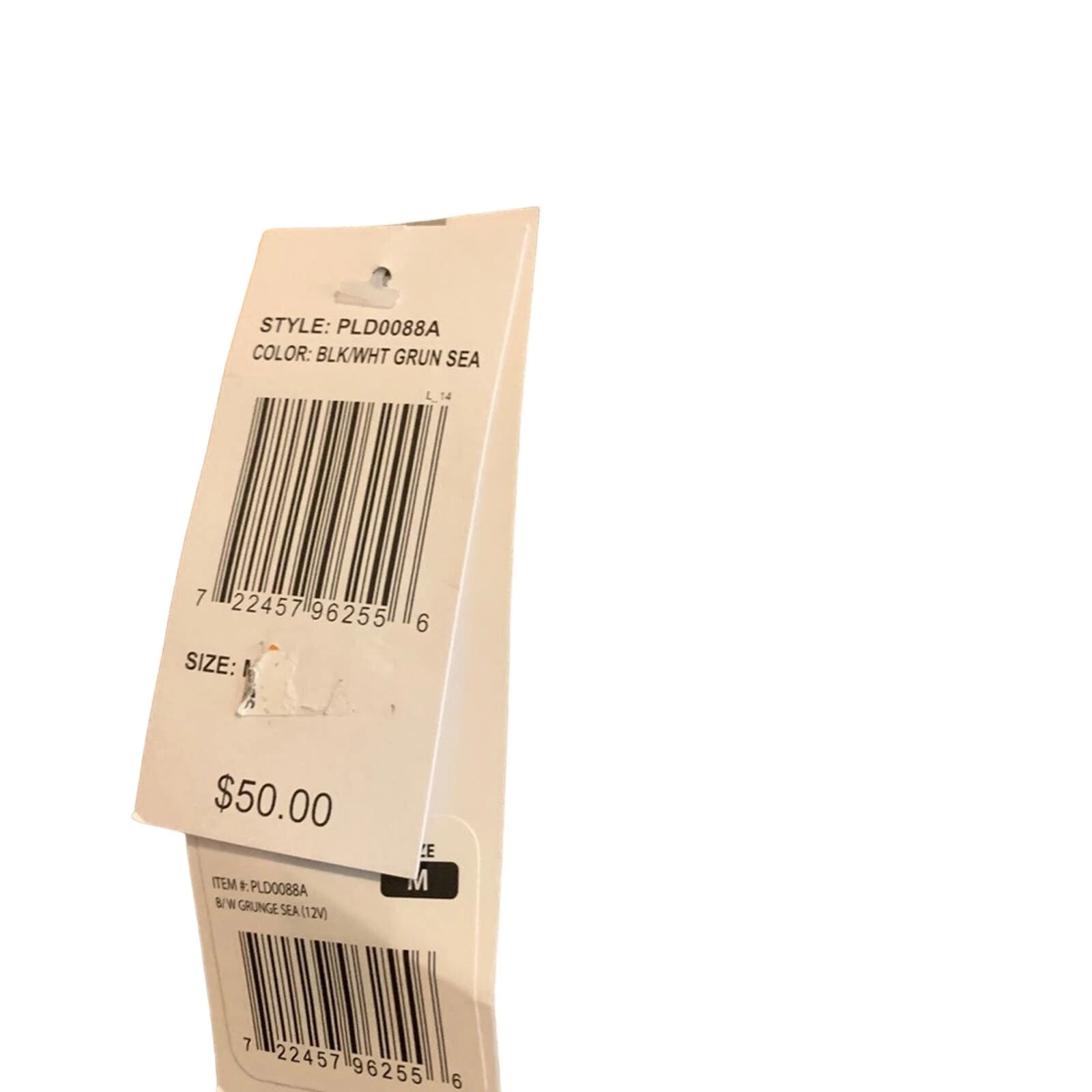 VETEMENTS Abito donna Peace & Pearls taglia media scollo V nero bianco grunge mare NUOVO