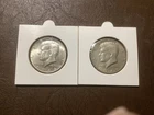 Two (2) 1966 Kennedy Half Dollars, 40% Silver, Free Shipping.