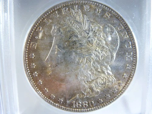 1880-S Morgan Silver Dollar graded MS-65 by ICG