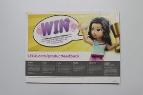 LEGO&reg; Friends 41324 Snow Resort Ski Lift Instruction Manual Only!