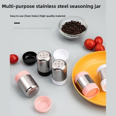 Stainless Steel Seasoning Container with Even Hole Pattern for Consistent Flow
