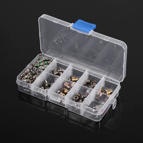 New Car 102pcs Assortment A/C R134a/R12 Refrigeration Tire Valve Stem Cores Tool - Picture 4 of 7