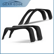 Fender Flares for 1997-2005 2006 Jeep Wrangler TJ Flat Style ‎Textured Black 4X
