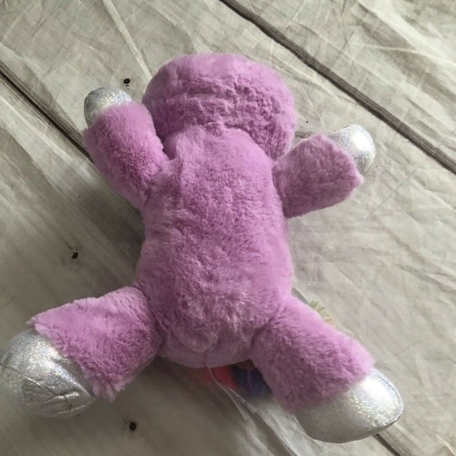 KELLYTOY HuggaPals Plush Stefana the Purple Pegasus Sparkle Eyes Stuffed Toy 14" - Picture 3 of 7