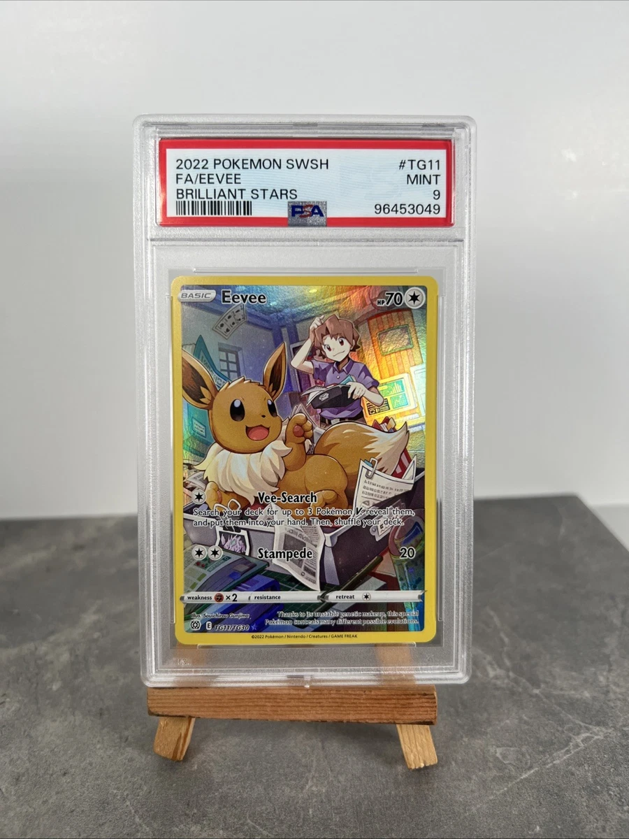 Eevee Pokémon TCG Professional Sports Authenticator (PSA) Grade 9