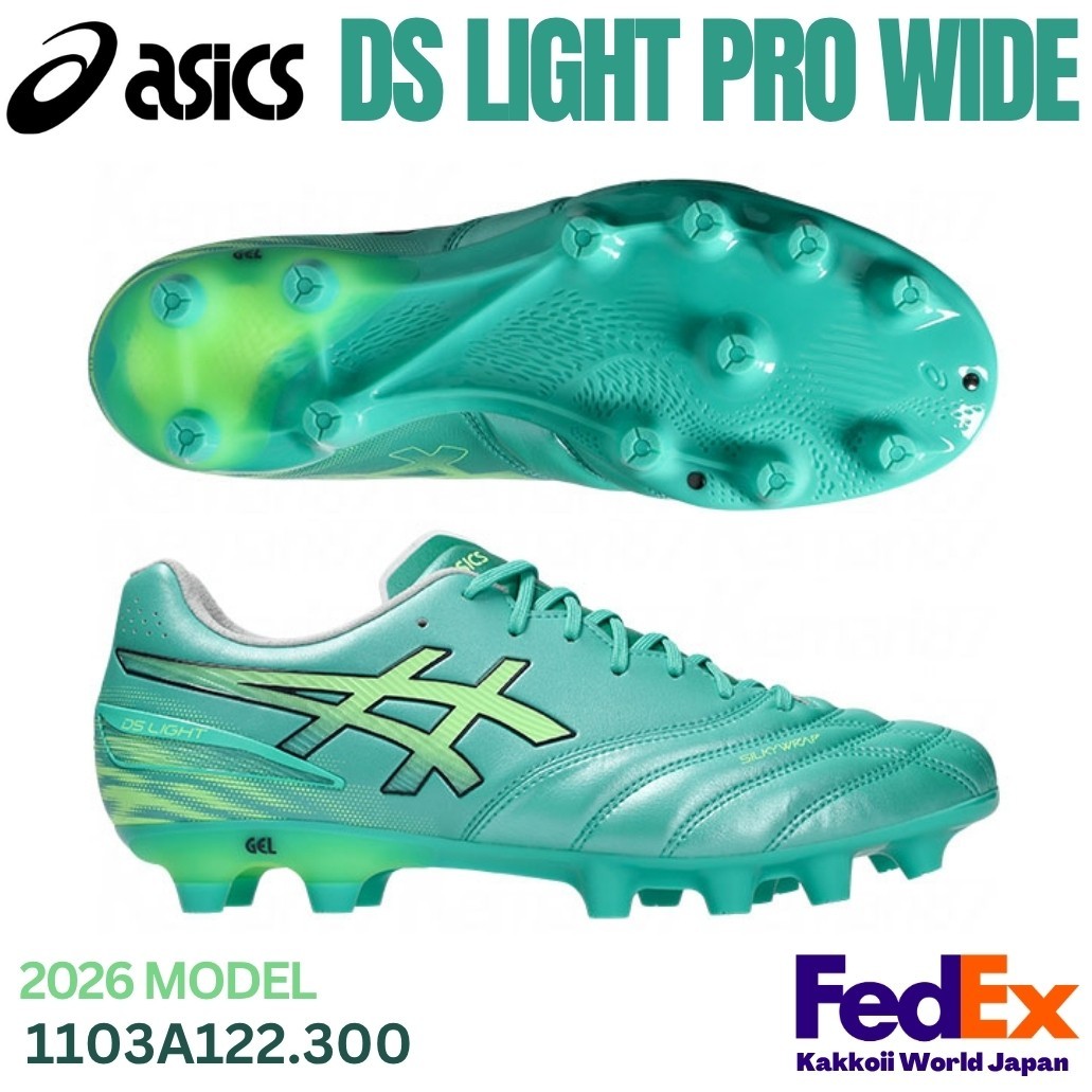 ASICS Soccer Cleats Shoes DS LIGHT PRO WIDE Aurora Green 1103A122