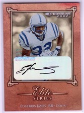 2002 Donruss Elite Series Autographs #ES15 Edgerrin James #'d 05/50
