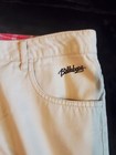 VTG Billabong Cream Denim Highlivin Shorts Y2K Skate Beach Sz 32 Plaid Inside  — photo 3