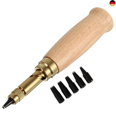 UKCOCO 6-teiliges Stanzset für Leder, legierter Stahl, automatische 