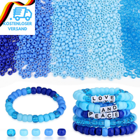 970 StüCk Blaue Pony Beads, Bunt Pony Perlen Set Perlen Zum AuffäDeln, ArmbäNder