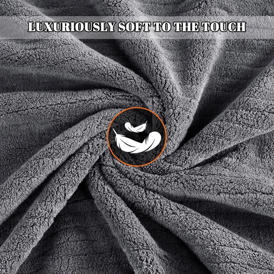 Bath Towels Set of 4 Extra Large 35 x 70 Inches,Absorbent and Quick Dry Bath - Image 3 of 4