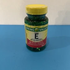 Spring Valley Vitamin E 180 Mg ( 400 IU)-100-softgels-NEW