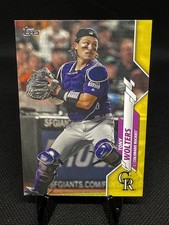 Tony Wolters - 2020 Topps Series 2 - #387 - Walgreens Yellow Parallel - Rockies 