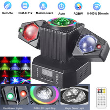 Party Laser RGBW LED Moving Head Light Disco Stage Lighting Beam DMX512 Party DJ
