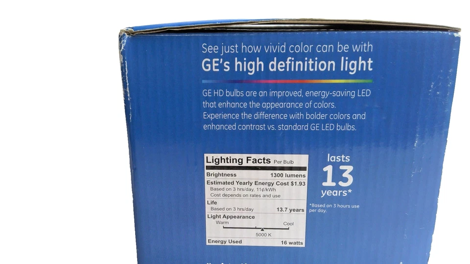 GE Refresh LED PAR38 HD 120W Replace 16W 1300 Lumens Dimmable Daylight 2 Bulbs - Image 4 of 4