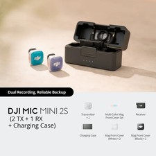NEW DJI Mic Mini 2S 2 TX  1 RX  Charging Case 32  Bit Float Fast Shipping
