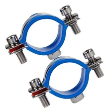 2 Pcs Office Chair Pipe Clamp Kit Saver Fix Sinking Chair Stainless Steel Tool