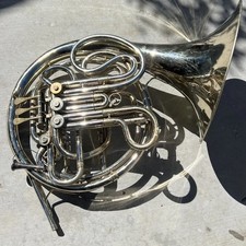 CG Conn 8D Nickel silver Double french horn 1966 with Detachable mouth pc