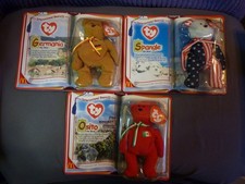 Lot of 3 McDonald's Ty Teenie Beanie Babies   International Bears II 2000-Sealed