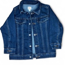 Wonder Nation Jean Jacket Size 3T Blue Denim Button Up Long Sleeve Boys