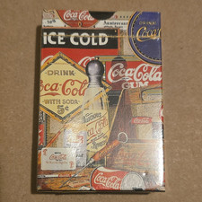Sealed Coca-Cola Soda Theme Playing Cards Deck Plastic Coated Multicolor