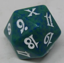 Magic the Gathering 10th Edition Green Spindown Dice