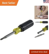 Klein Tools Multi-Bit Screwdriver with Slotted, Phillips & Nut Driver Tips