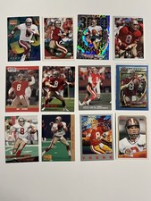 Lot of 12 Steve Young San Fransisco 49ers Football Cards L24