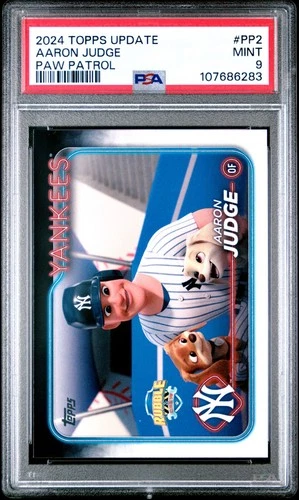 ⚾2024 Topps Update Series - Paw Patrol Aaron Judge Aaron Judge #PP-2 PSA 9⚾