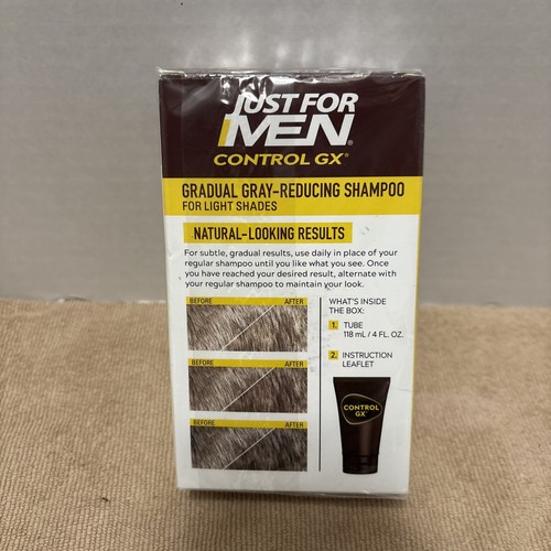 Just for Men Control GX Grey Reducing Shampoo Lighter 4 Fl Oz (Pack of 1) - Picture 2 of 5