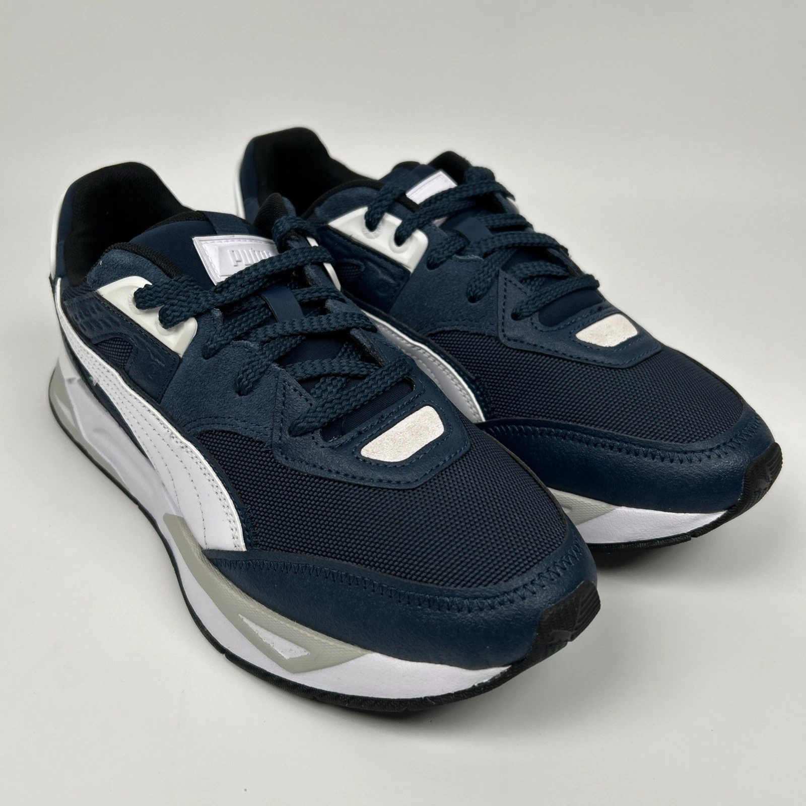 PUMA Mirage Sport Heritage Men Sneakers Marine Blue White SIZE 9.5 WIDE