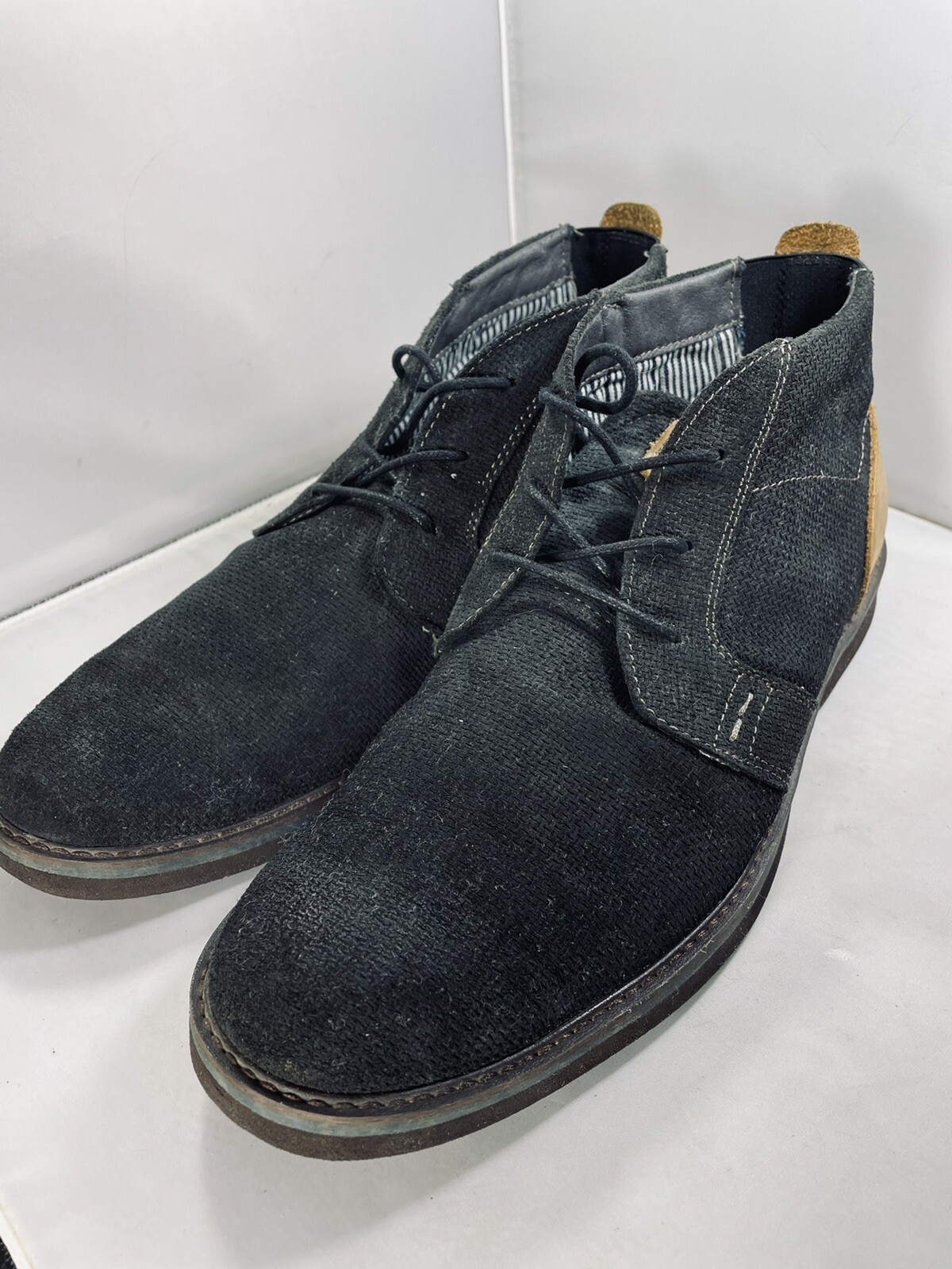 SAOLA Stivali casual Nunn Bush Barklay Chukka in pelle grigia 84793 020 da uomo 11 M suola gel