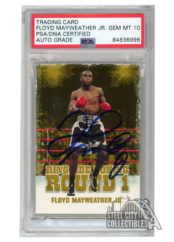Floyd Mayweather Jr 2010 Sport Kings Gold Round 1 Autograph Card #17 PSA/DNA 10