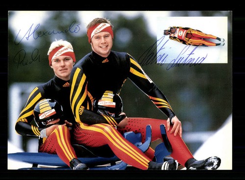 Patric Leitner und Alexander Resch Original Signiert Rodeln # A 225167 - 第 1/2 張圖片