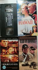 4 VHS Biography History Aviator DiCaprio Hawaii Four Feathers Raid on Rommel