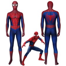 Spiderman Halloween Cosplay Costume Zentai Tobey Maguire Bodysuit Adult Kids