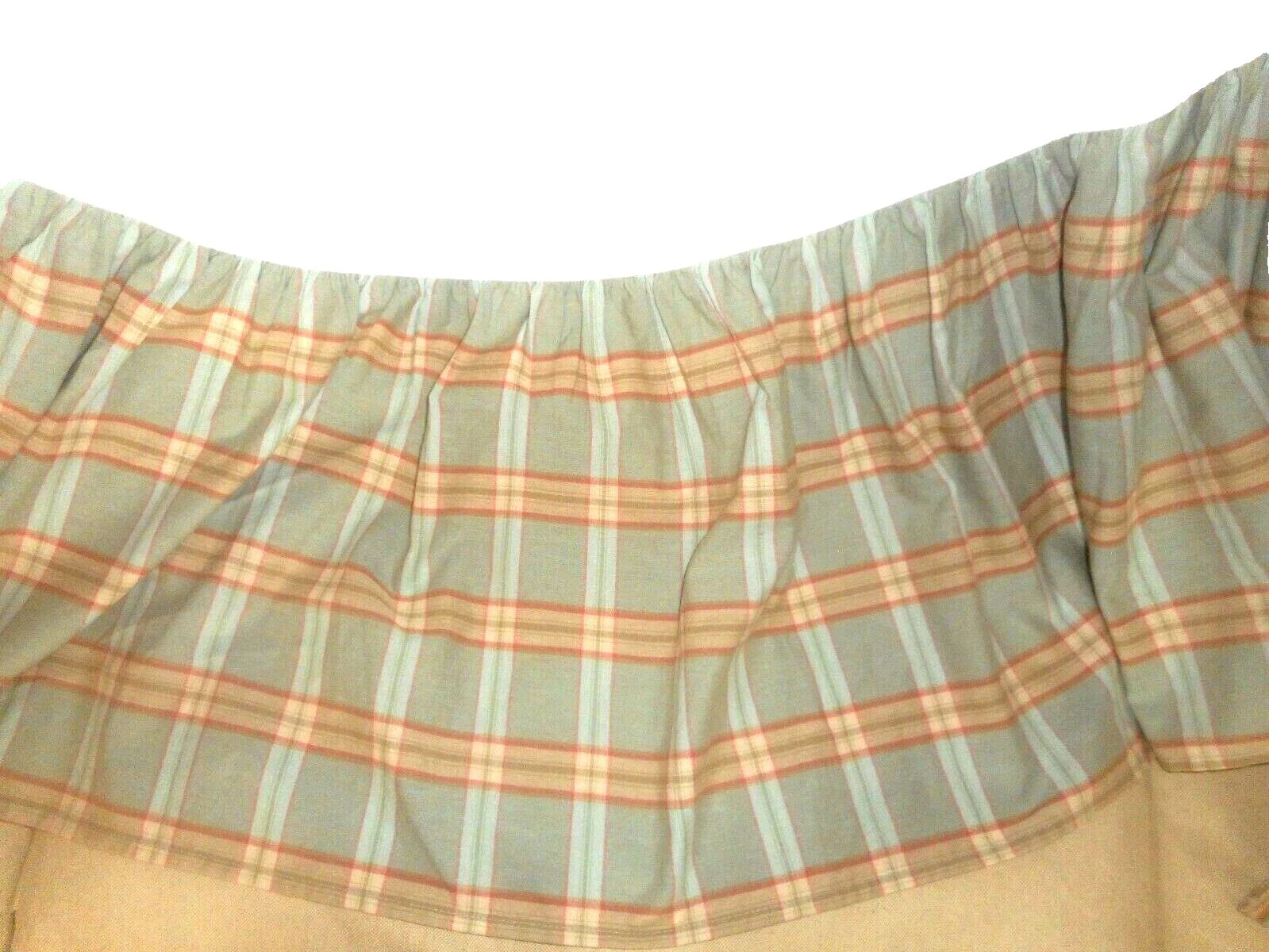 100% Cotton Plaid Multicolor Bed Skirts