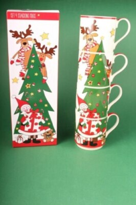 Henkelbecher-Set ''Santa & Friends'' Tree Geschenkset Weihnachten Easy Life
