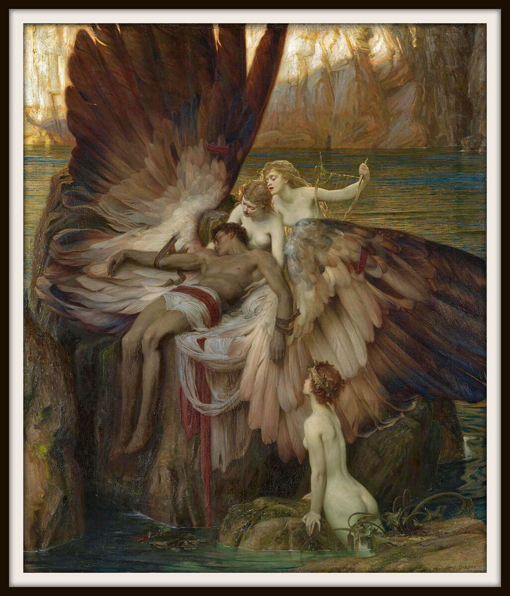 The Lament for Icarus, Fine Art Print, Herbert Draper