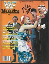 TC127  Nikolai  Volkoff  Signed Vintage Wrestling Magazine w/COA