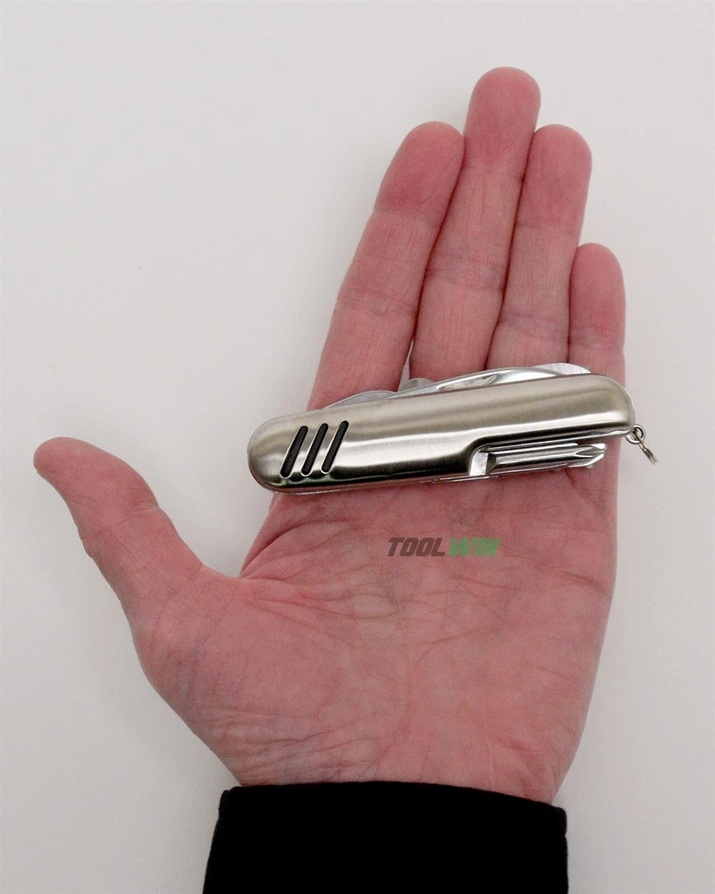 Multi Tool Folding Pocket Knife 3.5" Stainless Steel 13-in-1 Blade