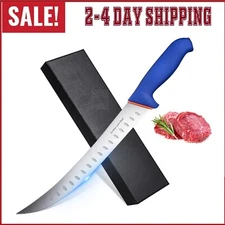 Cuchillo 10" De Chef Carnicero Cimitarra Profesional Acero Inoxidable Para Carne