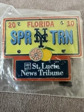 RARE 2010 NY Mets Spring Training pin Port St Lucie News New and sealed