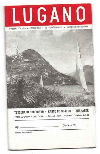Brochure voyageur Lugano Suisse 1958 - canton du Tessin - lac de Lugano / lac de Côme - Photo 2/6