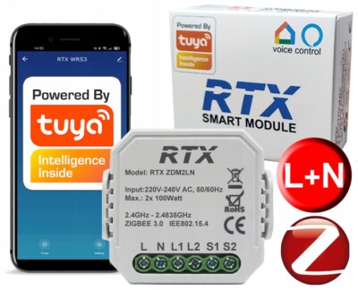 TUYA ZigBee Drahtlose 2 Wege Licht Dimmer Modul für Smart Leben Fernbedienung