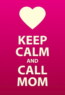 Ontrada Holzschild 20x30cm Keep Calm and Call Mom Holz Schild