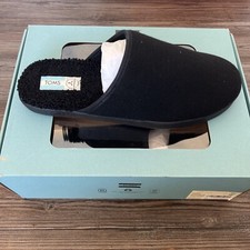 Toms Harbor Slippers, Black Men's Size US 12